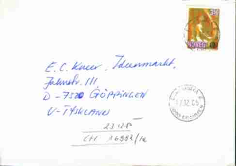 Brief, Drammen, Michel 925
